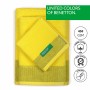 Ensemble de serviettes de toilette Benetton Rainbow Jaune 100 % coton