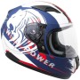 Casque CGM 215G Wild Enfant Bleu Rouge Blanc (Taille 51-52)