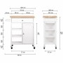 Meuble d'Appoint Martes 66,5 x 38,5 x 85,5 cm Blanc