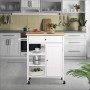 Meuble d'Appoint Martes 66,5 x 38,5 x 85,5 cm Blanc