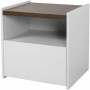 Table de Nuit Snow 48 x 40 x 30 cm Blanc