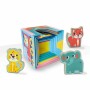 Playset SES Creative Block tower to stack with animal figurines 10 Pièces