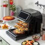 Freidora sin Aceite InnovaGoods Acero Inoxidable Negro 12 L 1800 W (Reacondicionado A+)