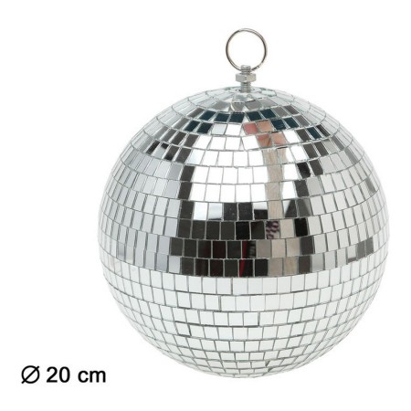 Bola de Discoteca G. ACC. DECORACION 20 CM Shine Inline Plateado anos 70 (20 cm)