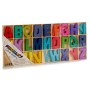 Letras Multicolor Madera (12 Unidades)