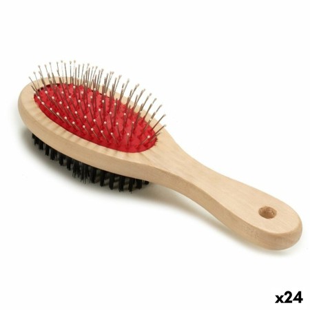 Brosse pour enlever les poils Bois Noir 22 x 7 x 6 cm (24 Unités)