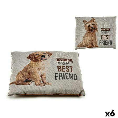 Coussin Animaux de compagnie Chien 47 x 11 x 61 cm (6 Unités)