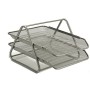 Plateau de qualification Grille Argenté Métal 35,5 x 27,5 x 21 cm (6 Unités)