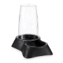 Comedero para Mascotas Dispensador Negro Polipropileno 3,5 L 21,5 x 32,5 x 32,5 cm (4 Unidades)