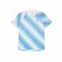 Polo de Manga Corta Hombre Lacoste Sport x Novak Djokovic Regular Fit Piqué Azul Blanco