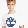 Chemisette Timberland Tree Logo Blanc Homme