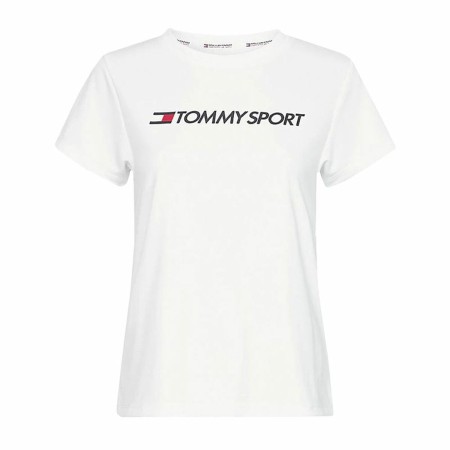 Camiseta Tommy Hilfiger Logo Chest Blanco Mujer