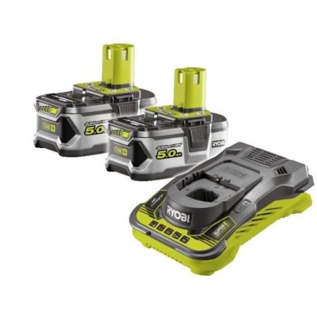 Set de cargador y baterías recargables Ryobi OnePlus 18 V 5 Ah Litio Ion
