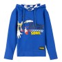 Sudadera con Capucha Niña Sonic Azul