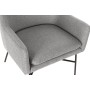 Sillón DKD Home Decor Negro Gris claro Metal 66 x 62 x 76,5 cm