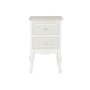 Table de Nuit DKD Home Decor Blanc Marron Clair Bois MDF 40 x 34 x 66 cm