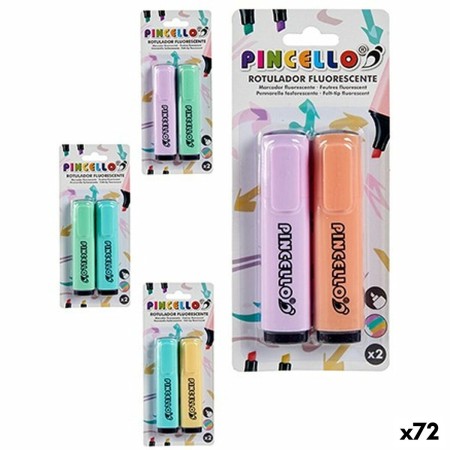 Marcador Fluorescente Pastel (72 Unidades)