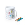 Tasse 146020 Feuilles à colorier (320 ml)