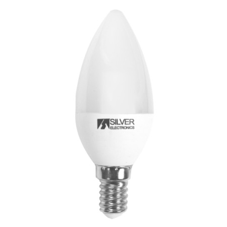 Vela Silver Electronics ECO VELA E14 5W 3000K A+ Blanco Negro 5 W E14 (3000K)