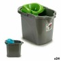 Seau de Lavage Avec des roues Plastique 31 x 31 x 41 cm (24 Unités)