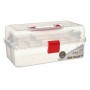 Boîte Multiusage Rouge Transparent Plastique 33 x 15 x 19,5 cm (8 Unités)