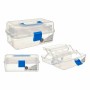 Boîte Multiusage Bleu Transparent Plastique 27 x 13,5 x 16 cm (12 Unités)