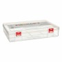 Boîte Multiusage Rouge Transparent Plastique 29,5 x 6 x 20,5 cm (24 Unités)