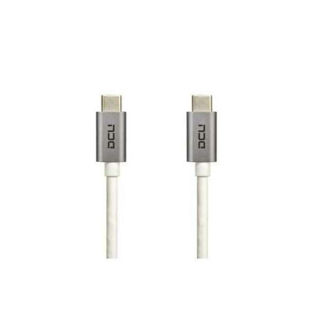 Cable USB-C a USB-C DCU 30402010 Blanco (1 m)