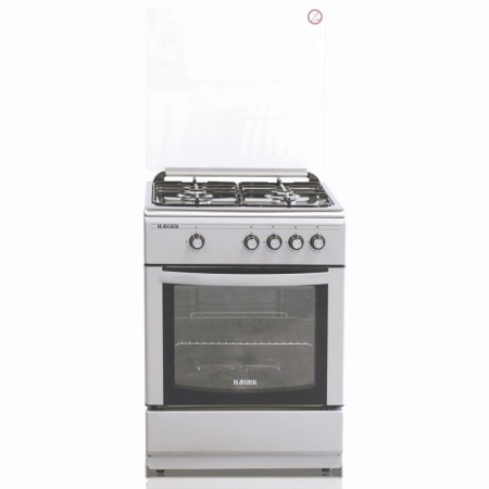 Cuisinière à Gaz Haeger GC-SS6.011A Gris mat métalisé Four (61 L)