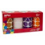 Set de pegatinas Apli Gomets 4 Piezas Multicolor Formas geométricas