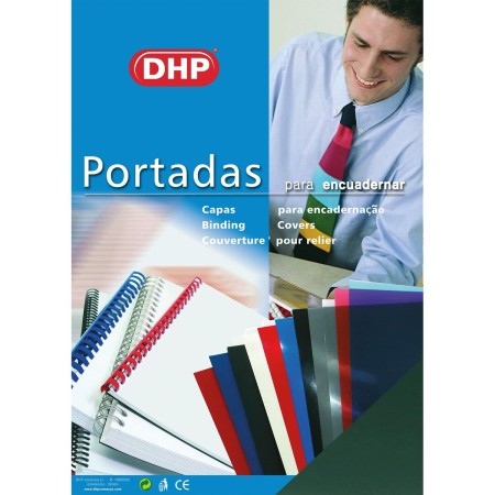 Portadas de encuadernación DHP Verde A4 Polipropileno (100 Unidades)