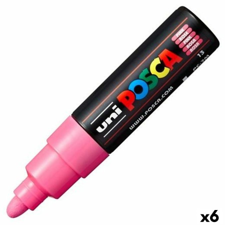 Marcador POSCA PC-7M Rosa (6 Unidades)