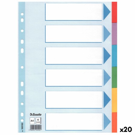 Separadores Esselte Multicolor A4 6 Hojas (20 Unidades)