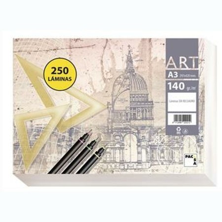 Papel de dibujo Pacsa ART Blanco A3 250 Hojas