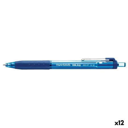 Bolígrafo Paper Mate INKJOY 300RT Azul 1 mm (12 Unidades)