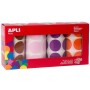 Set de pegatinas Apli Gomets 4 Piezas Multicolor Redondo