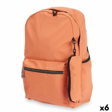 Mochila Escolar Naranja 37 x 50 x 7 cm (6 Unidades)