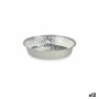 Ensemble de plats pour la cuisine Jetable Rond Aluminium 21,5 x 5,5 x 21,5 cm (12 Unités)