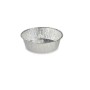 Set de Fuentes de Cocina Desechable Redondo Aluminio 25 x 8 x 25 cm (12 Unidades)