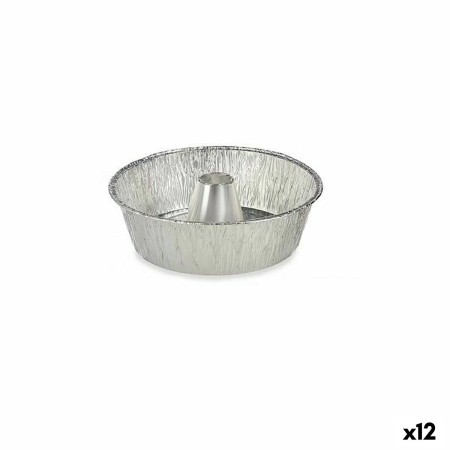 Ensemble de plats pour la cuisine Jetable Flan Aluminium 25 x 7,7 x 25 cm (12 Unités)