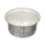 Ensemble de plats pour la cuisine Jetable Rond Aluminium 8,5 x 8 x 8,5 cm (12 Unités)