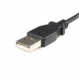 Câble USB vers Micro USB Startech UUSBHAUB1M      USB A Micro USB B Noir