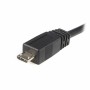 Câble USB vers Micro USB Startech UUSBHAUB1M      USB A Micro USB B Noir