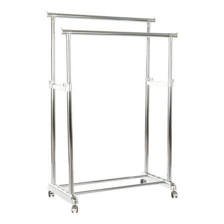 Porte-manteau à Roulettes DKD Home Decor 8424001835263 Multicouleur Argenté Métal polypropylène Chrome 86 x 44 x 160 cm