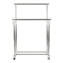 Porte-manteau à Roulettes DKD Home Decor 8424001835263 Multicouleur Argenté Métal polypropylène Chrome 86 x 44 x 160 cm