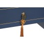 Bureau DKD Home Decor Bleu Doré Métal Pin Bois MDF 110 x 35 x 78 cm