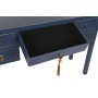 Bureau DKD Home Decor Bleu Doré Métal Pin Bois MDF 110 x 35 x 78 cm