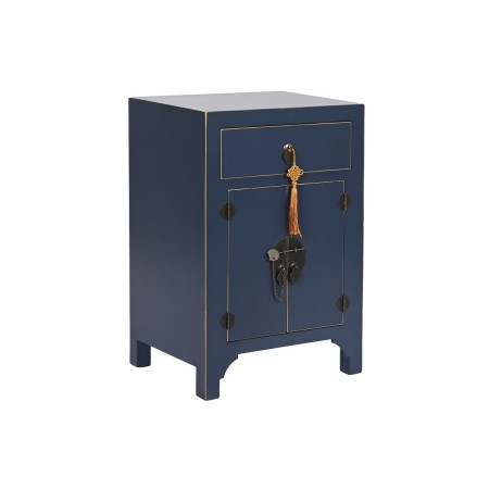Mesita de Noche DKD Home Decor Dorado Abeto Madera MDF 45 x 34 x 66 cm