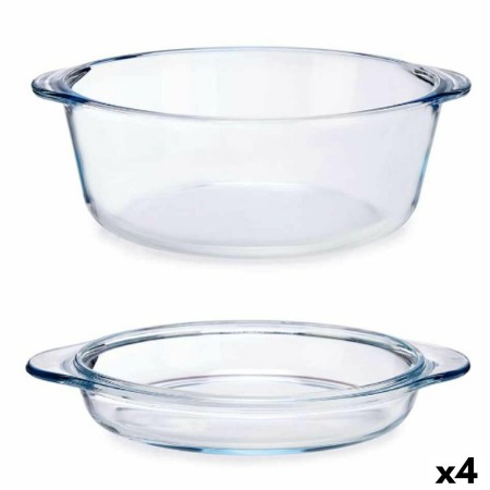 Casserole avec Couvercle Transparent Verre Borosilicaté 2,1 L (4 Unités)