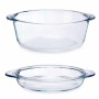 Cacerola Con Tapa Transparente Vidrio de Borosilicato 2,1 L (4 Unidades)